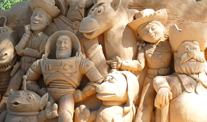 砂の彫刻 ディズニー