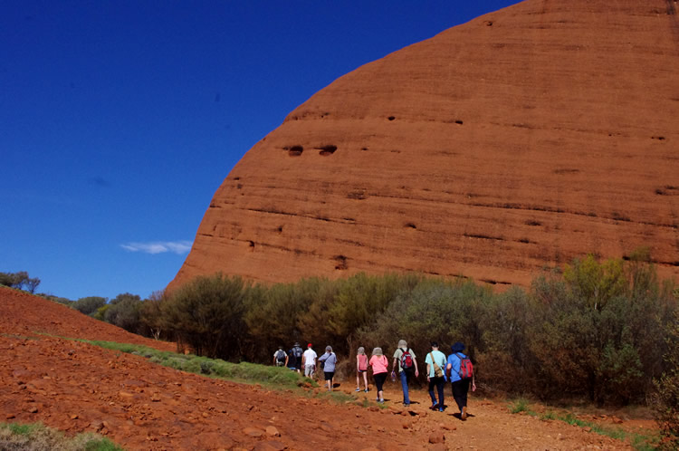 風の谷散策ツアー風景