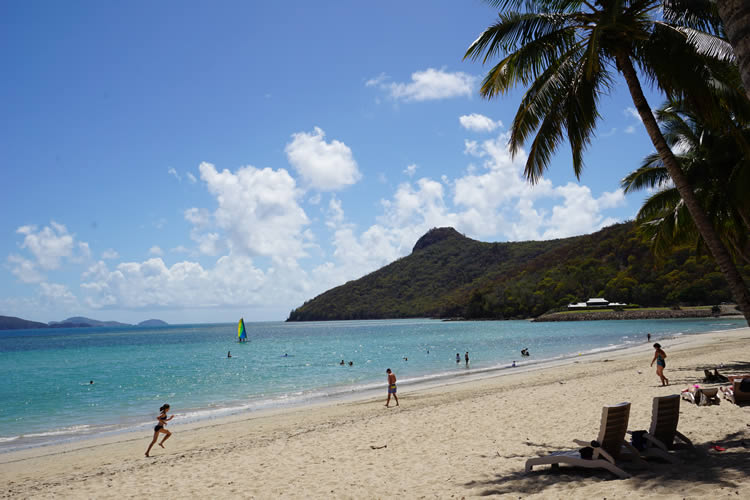 ビーチでのんびり