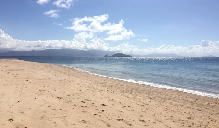 フランクランド島のビーチ
