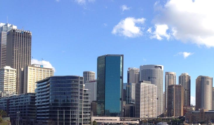 シドニーシティの高層ビル群